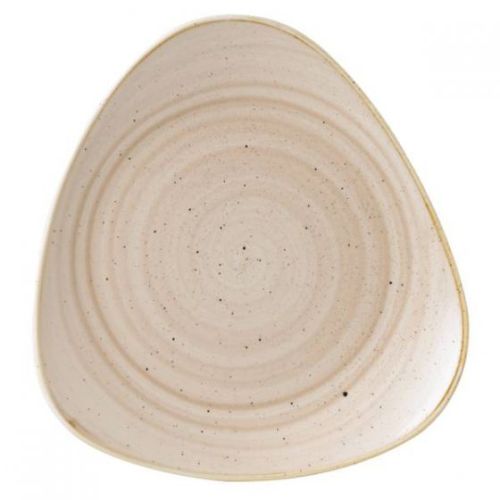 Churchill Stonecast Nutmeg Cream Triangle Plates