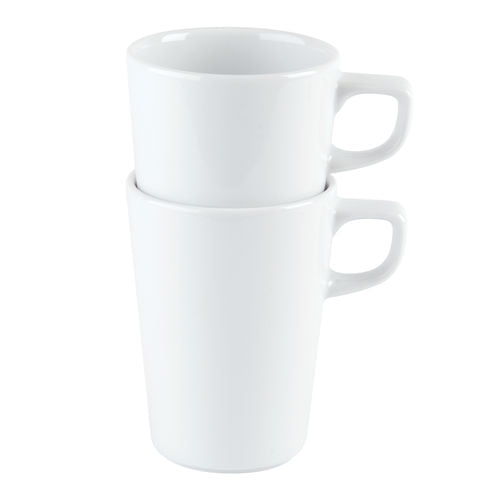 Porcelite Conical Stacking Mug & Saucer