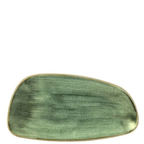 Churchill Stonecast Samphire Green Chefs' Geo Plates