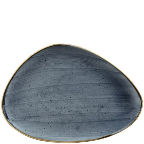 Churchill Stonecast Blueberry Chefs' Triangle Plates