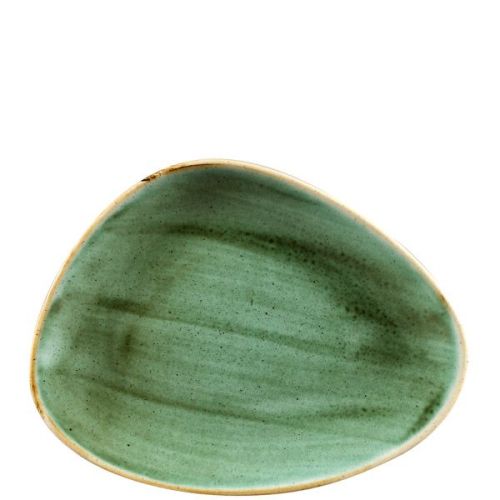Churchill Stonecast Samphire Green Chefs' Triangle Plates