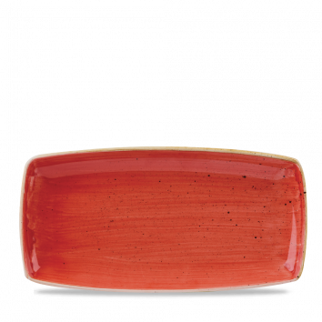 Churchill Stonecast Berry Red Shaped Plates