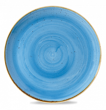 Churchill Stonecast Cornflower Blue Coupe Plates