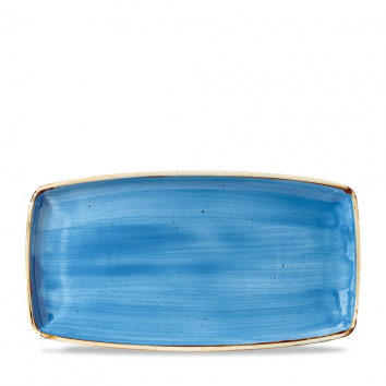 Churchill Stonecast Cornflower Blue Shaped Plates