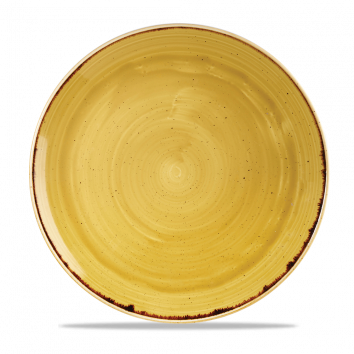 Churchill Stonecast Mustard Seed Coupe Plates