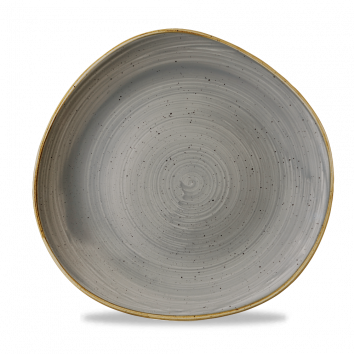 Churchill Stonecast Peppercorn Grey Organic Plates
