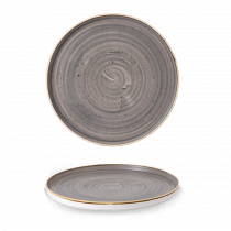 Churchill Stonecast Peppercorn Grey Chefs' Walled Plates