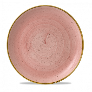 Churchill Stonecast Petal Pink Coupe Plates