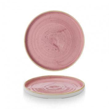 Churchill Stonecast Petal Pink Chefs' Walled Plate