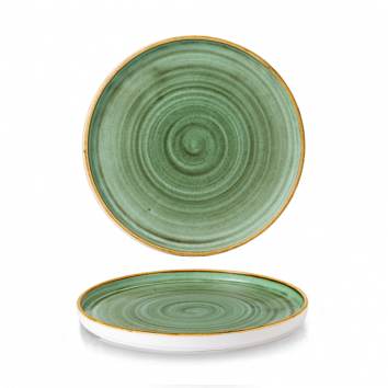 Churchill Stonecast Samphire Green Chefs' Walled Plates
