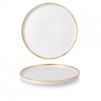 Churchill Stonecast Barley White Chefs' Round Walled Plates