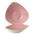 Churchill Stonecast Petal Pink Triangle Bowl 9.25