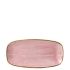 Churchill Stonecast Petal Pink Chefs' Oblong Plate No.3, 11.75x6
