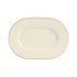 Line Gold Band Oval Plate 25cm pack of 6