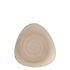 Churchill Stonecast Nutmeg Cream Triangle Plate 7.75