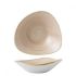 Churchill Stonecast Nutmeg Cream Triangle Bowl 7.25