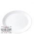 Steelite Simplicity White Oval Coupe Plate 13.5