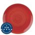 Churchill Stonecast Berry Red Coupe Plate 10.25