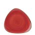 Churchill Stonecast Berry Red Triangle Plate 9
