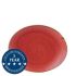 Churchill Stonecast Berry Red Oval Coupe Plate 7.75