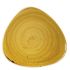 Churchill Stonecast Mustard Seed Yellow Triangle Plate 12.25