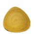 Churchill Stonecast Mustard Seed Yellow Triangle Plate 9
