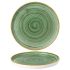Churchill Stonecast Samphire Green Chefs' Walled Plate 10.25