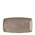 Churchill Stonecast Peppercorn Grey Oblong Plate 11.75x6