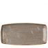 Churchill Stonecast Peppercorn Grey Oblong Plate 14x7.25