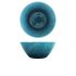Light Blue Glazed Melamine Casablanca Bowl 24.5 x 10cm