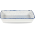 Churchill Stonecast Hints Indigo Blue Rectangle Baking Dish 25 x 38cm 350cl (Pack of 4)