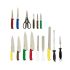 Genware Chefs Knife Set Colour Coded (15 Piece) + Knife Case