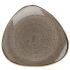 Churchill Stonecast Peppercorn Grey Triangle Plate 12.25