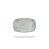 White Shakti Stone Melamine Oblong Plate 23.5 x 15cm (Pack of 12)