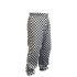 Black & White Large Check Baggy Trousers Large  (38