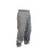 Black & White Large Check Baggy Trousers Medium (34