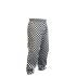 Black & White Large Check Baggy Trousers Small (30