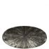 Churchill Studio Prints Stone Quartz Black Chefs' Oval Plate 11.75x5.875 / 29.9x15cm pack of 12